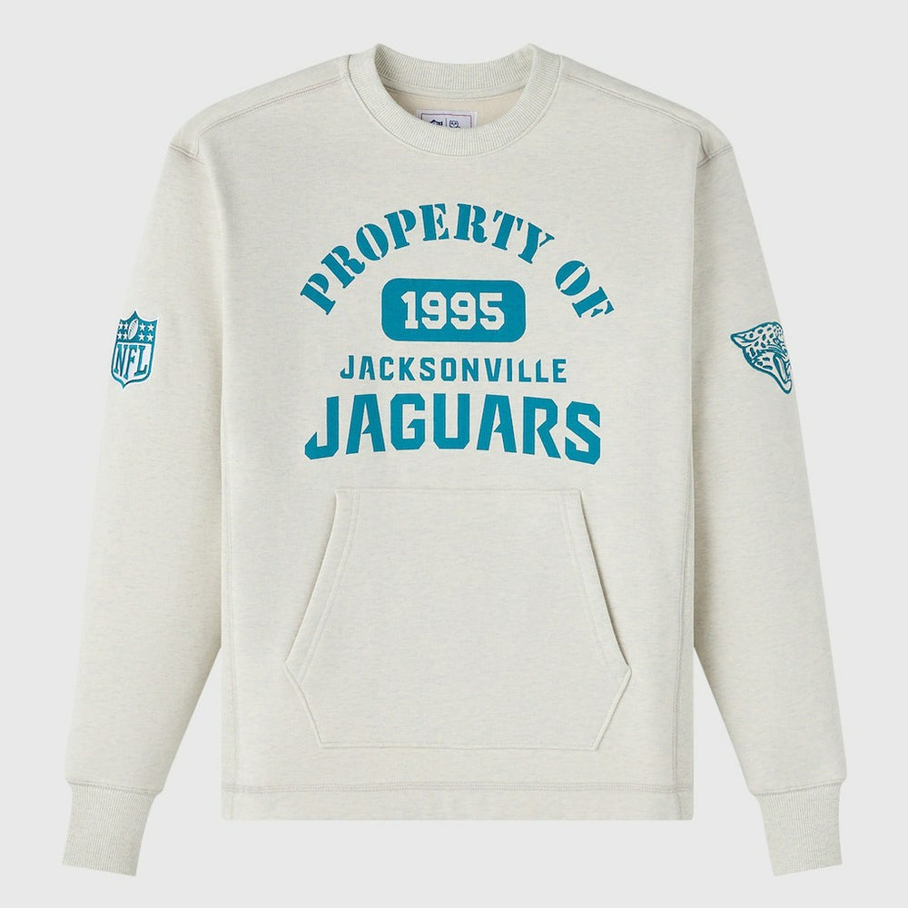 Jacksonville Jaguars OVO x NFL Unisex Fleece Sweatshirt Heather Gray