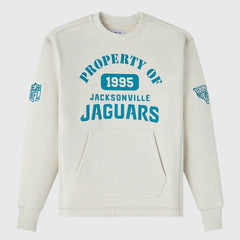 Jacksonville Jaguars OVO x NFL Unisex Fleece Sweatshirt Heather Gray