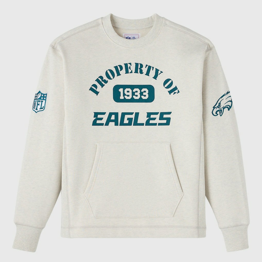 Philadelphia Eagles OVO x NFL Unisex Fleece Sweatshirt Heather Gray