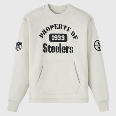 Pittsburgh Steelers OVO x NFL Unisex Fleece Sweatshirt Heather Gray