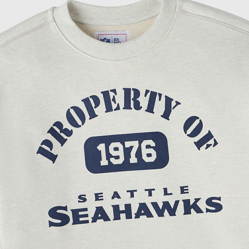 Seattle Seahawks OVO x NFL Unisex Fleece Sweatshirt Heather Gray