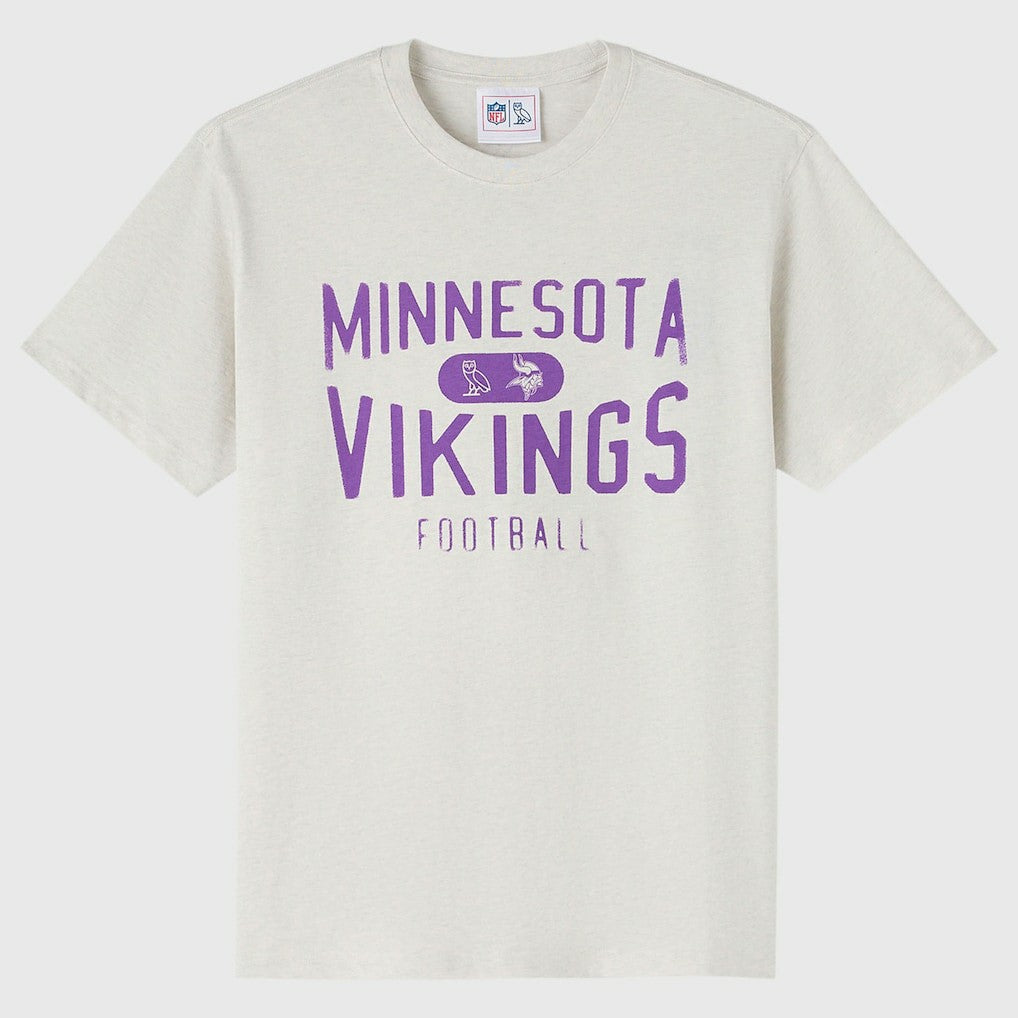 Minnesota Vikings OVO x NFL Unisex T-Shirt Heather Gray