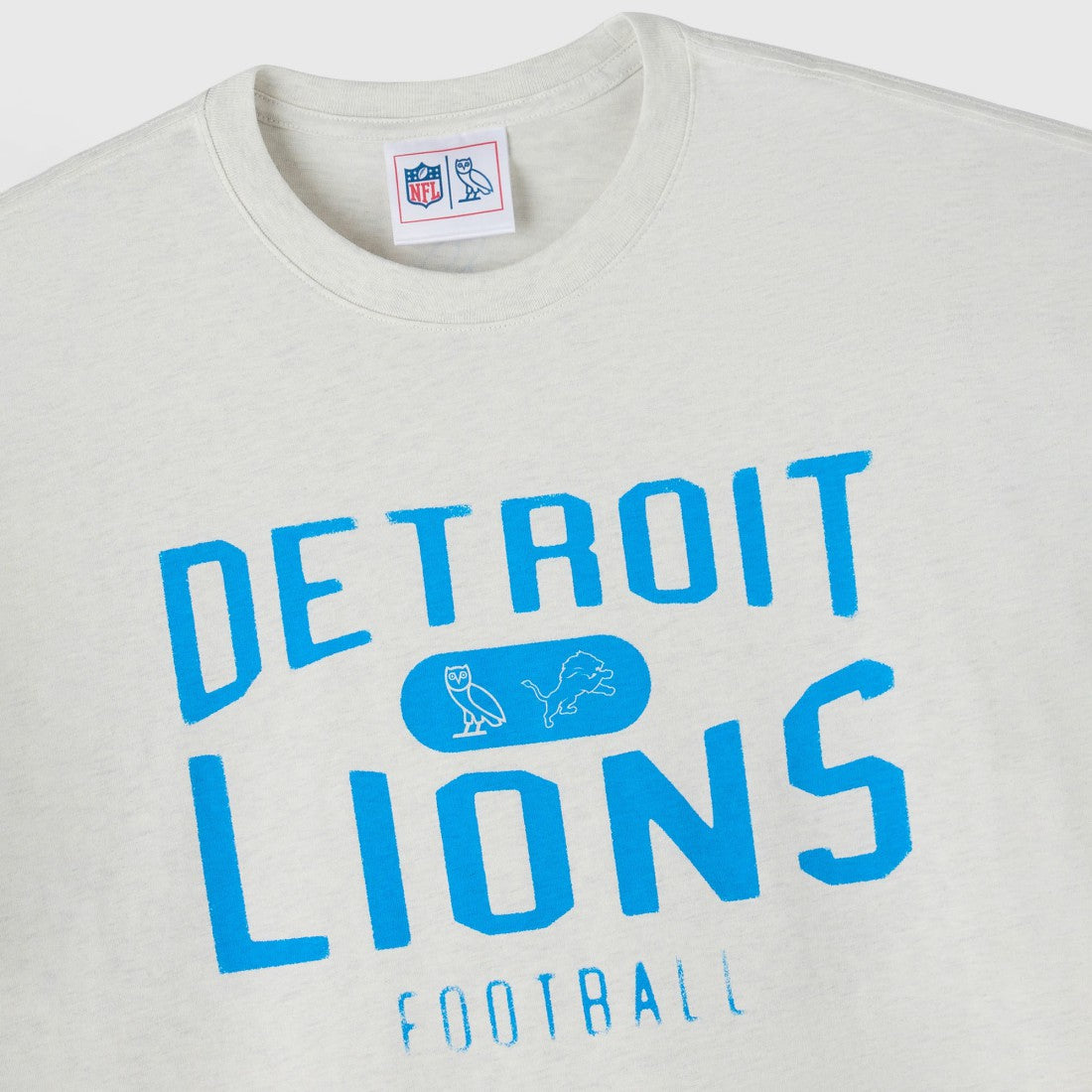 Detroit Lions OVO x NFL Unisex T-Shirt Heather Gray