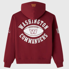 Washington Commanders OVO x NFL Unisex Full-Zip Waffle-Lined Hoodie Burgundy