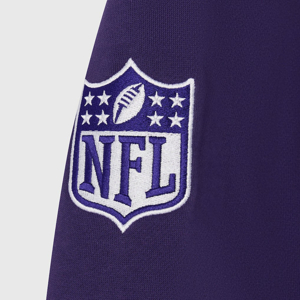 Baltimore Ravens OVO x NFL Unisex Full-Zip Waffle-Lined Hoodie Purple