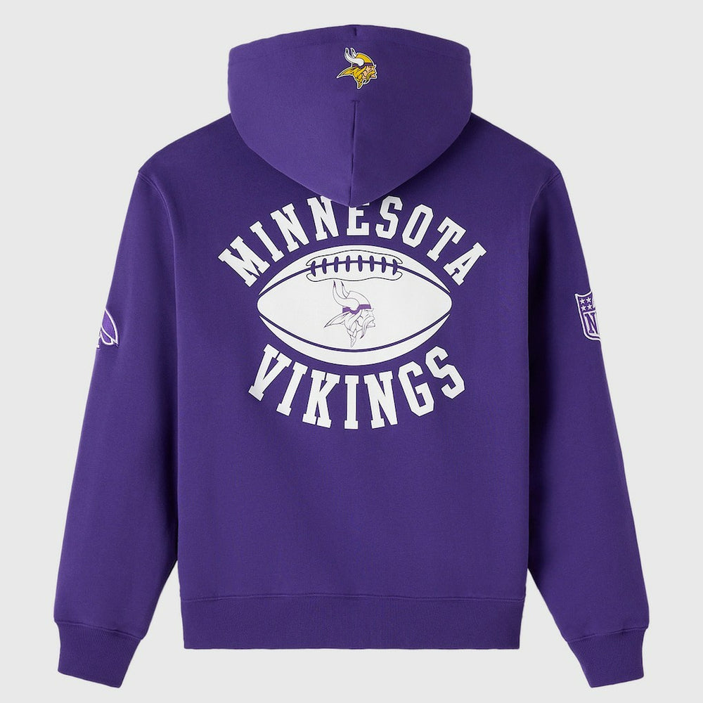 Minnesota Vikings OVO x NFL Unisex Full-Zip Waffle-Lined Hoodie Purple