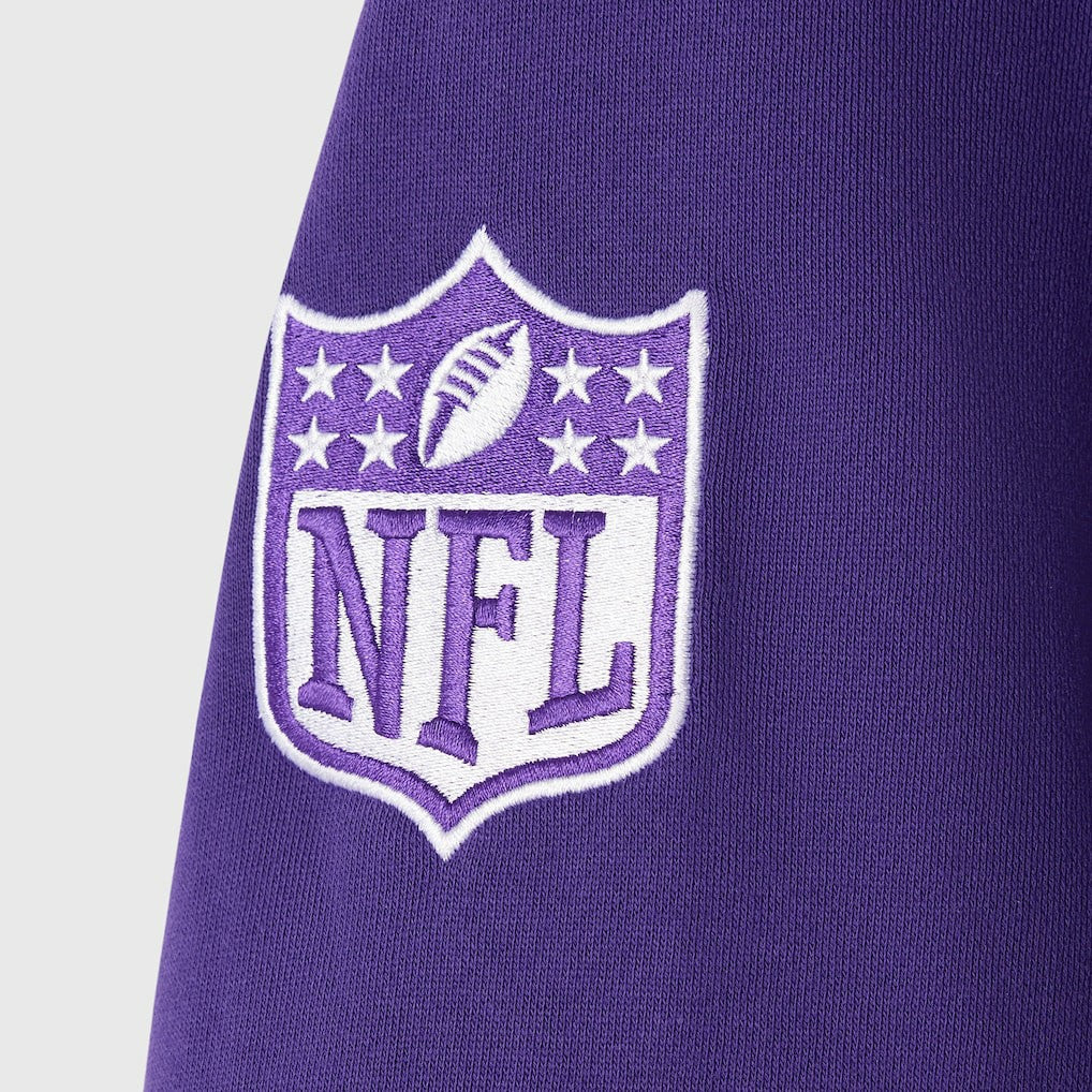 Minnesota Vikings OVO x NFL Unisex Full-Zip Waffle-Lined Hoodie Purple