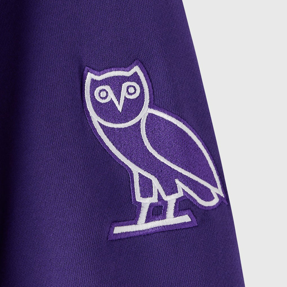 Minnesota Vikings OVO x NFL Unisex Full-Zip Waffle-Lined Hoodie Purple