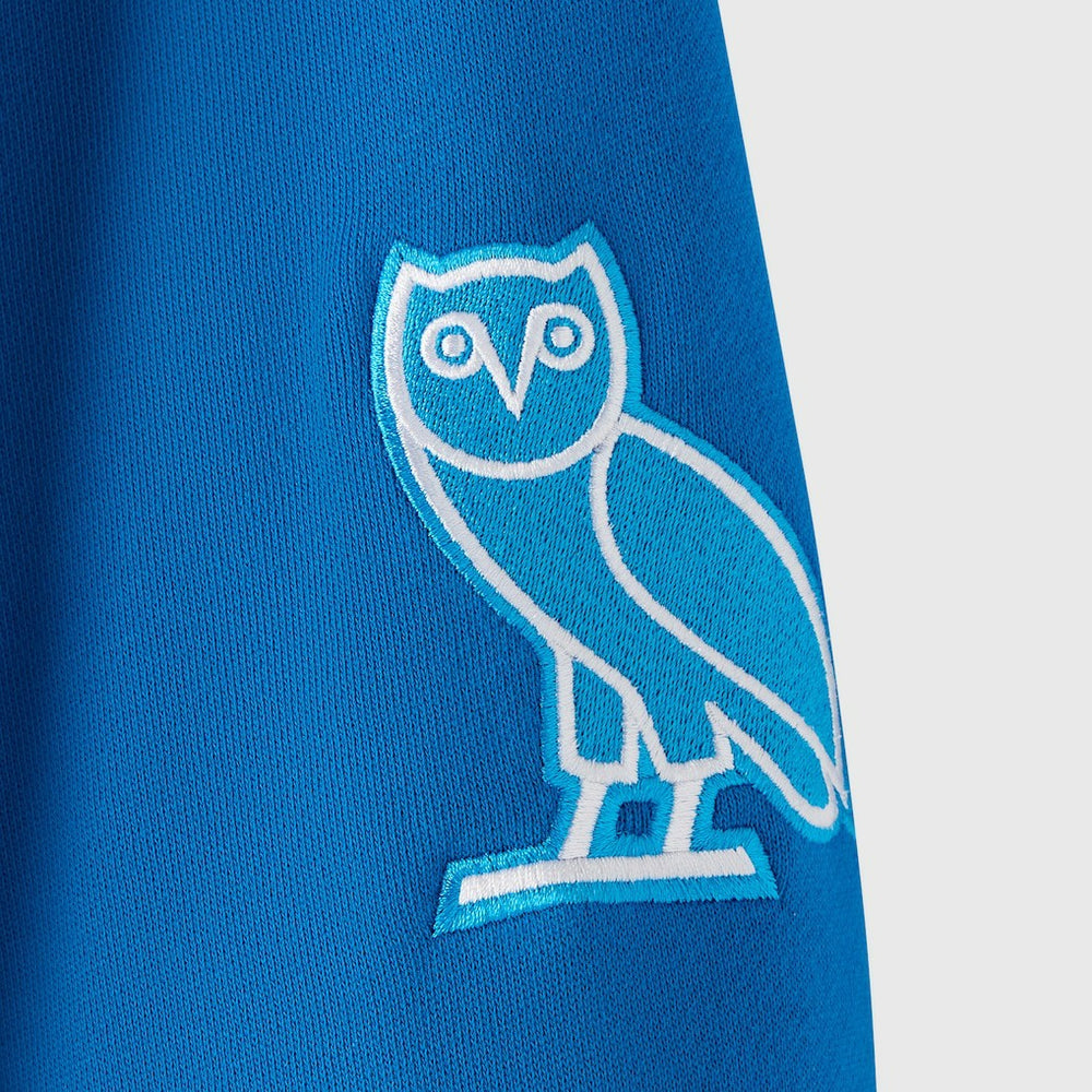 Detroit Lions OVO x NFL Unisex Full-Zip Waffle-Lined Hoodie Blue
