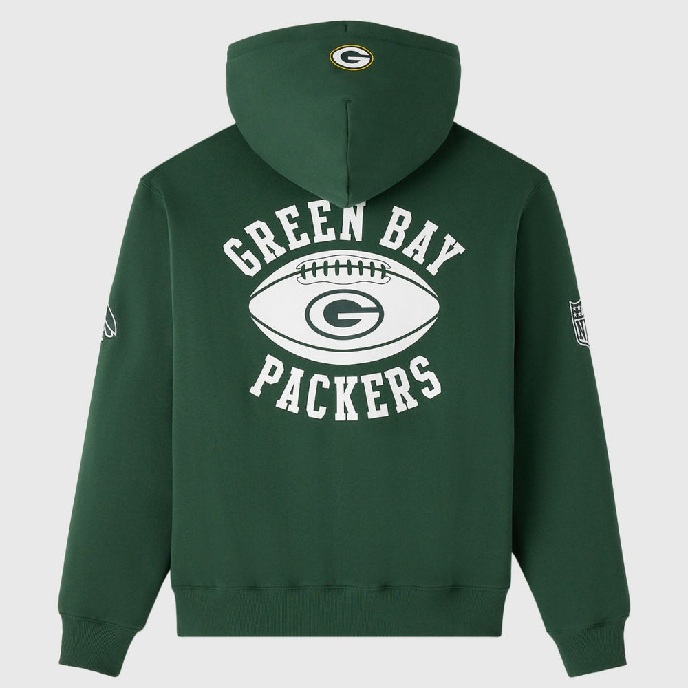 Green Bay Packers OVO x NFL Unisex Full-Zip Waffle-Lined Hoodie Green
