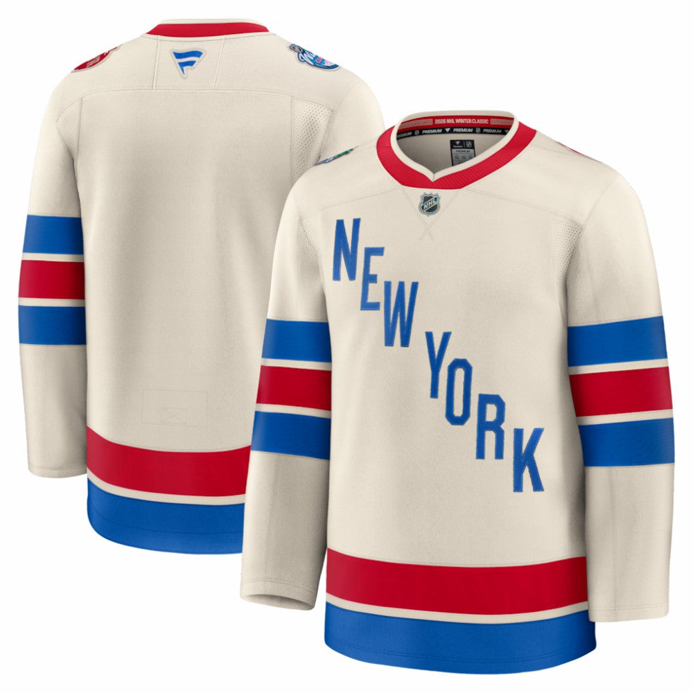 New York Rangers Fanatics 2026 NHL Winter Classic Premium Jersey - Beige - NHL 203600219