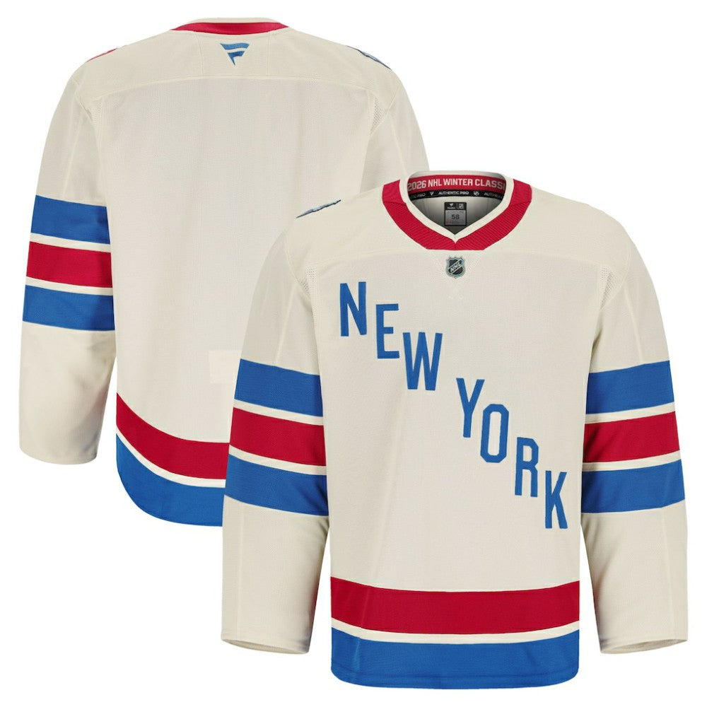 New York Rangers Fanatics 2026 NHL Winter Classic Authentic Pro Jersey - Beige - NHL 203600221