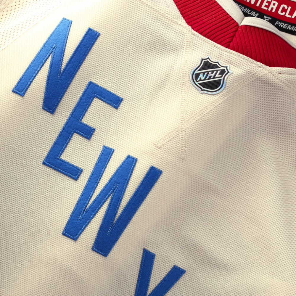 New York Rangers Fanatics 2026 NHL Winter Classic Premium Custom Jersey - Beige - NHL 203600223