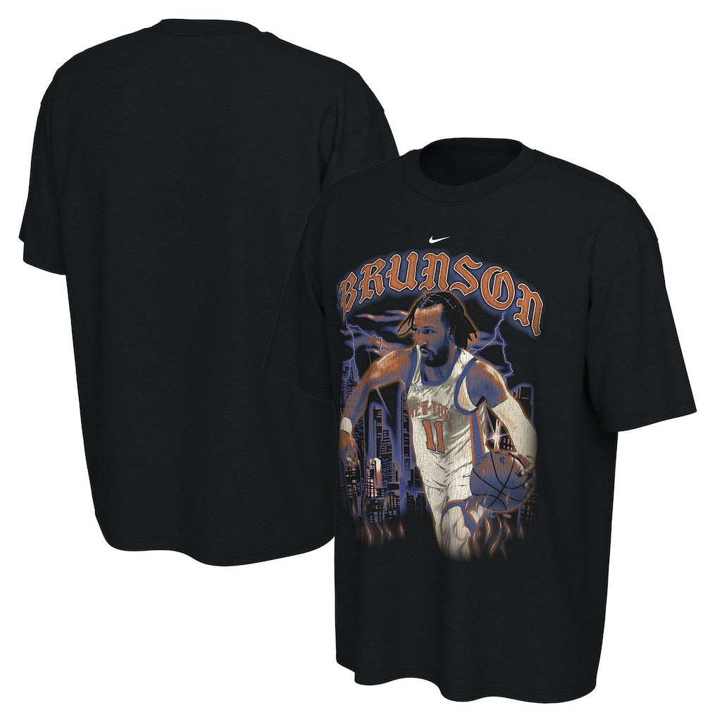 Jalen Brunson New York Knicks Unisex 2025/26 City Edition Player Graphic T-Shirt Black | Nike US
