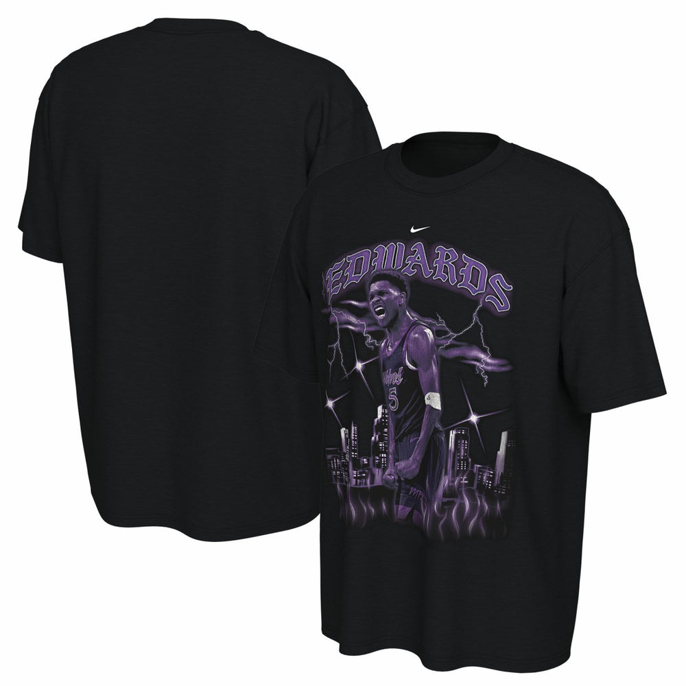 Anthony Edwards Minnesota Timberwolves Unisex 2025/26 City Edition Player Graphic T-Shirt Black | Nike US