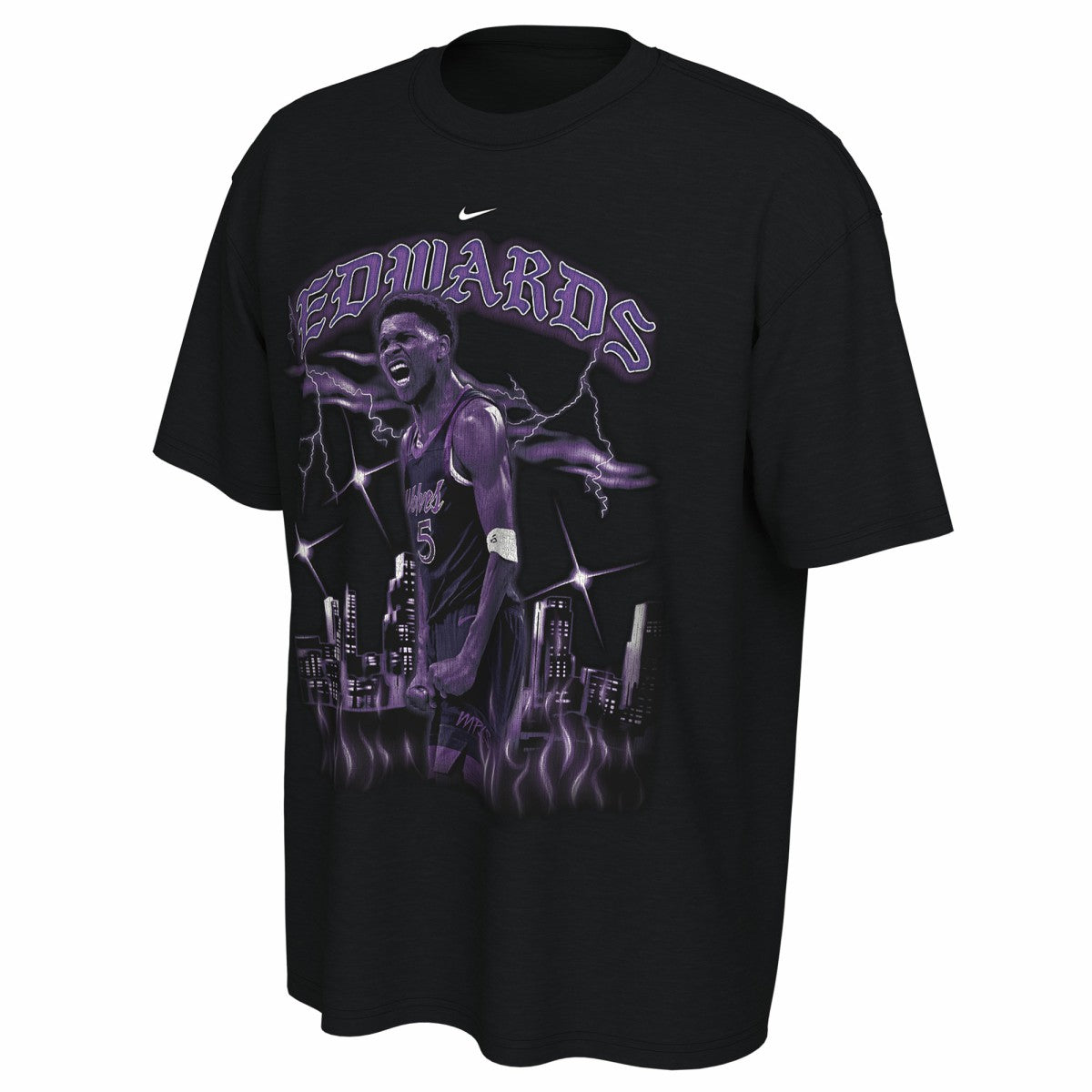 Anthony Edwards Minnesota Timberwolves Unisex 2025/26 City Edition Player Graphic T-Shirt Black | Nike US