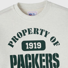 Green Bay Packers OVO x NFL Unisex Fleece Sweatshirt Heather Gray