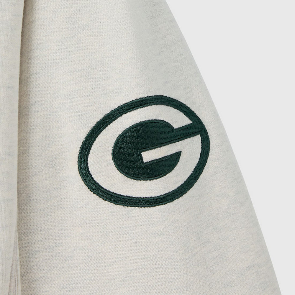 Green Bay Packers OVO x NFL Unisex Fleece Sweatshirt Heather Gray