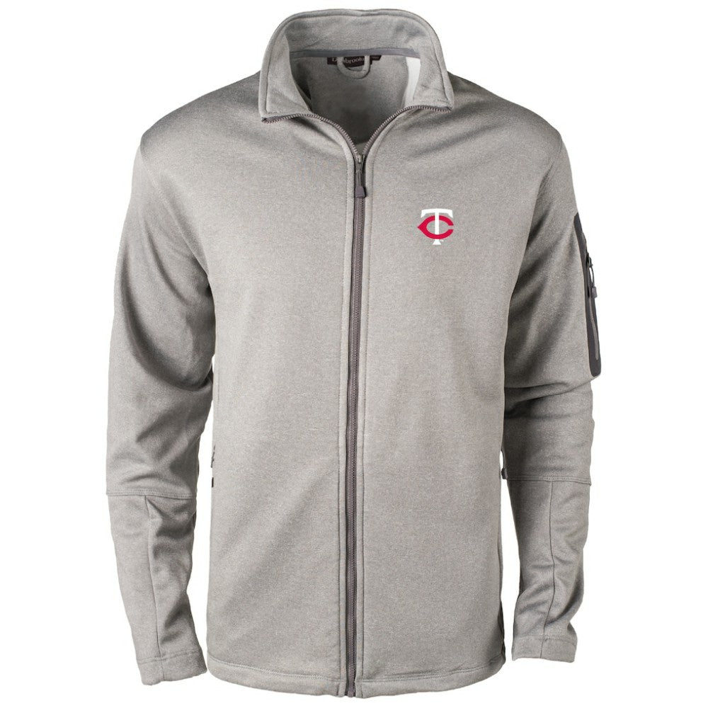 Minnesota Twins Dunbrooke Pacific Full-Zip Fleece Jacket - Heather Gray - MLB Discount