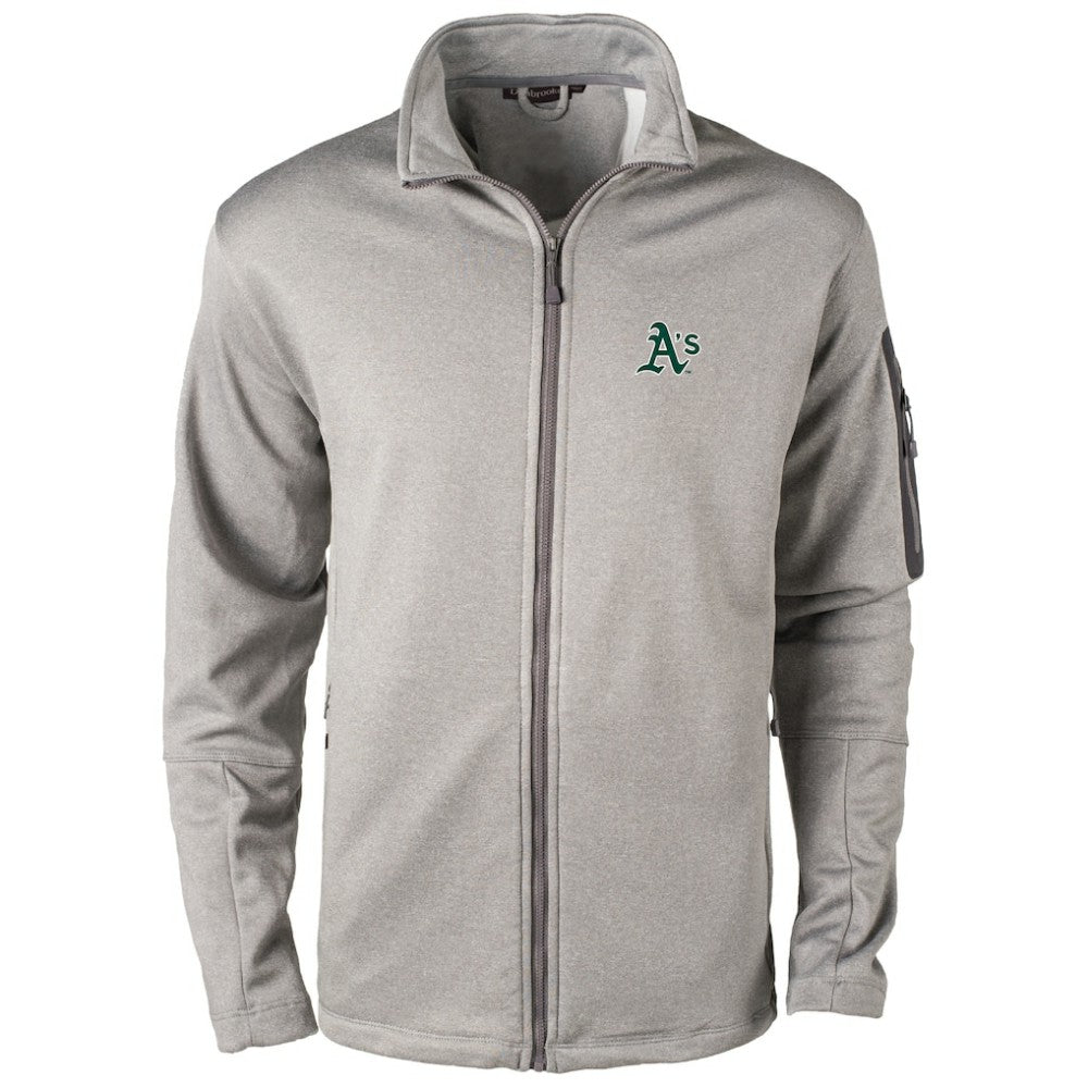 Athletics Dunbrooke Pacific Full-Zip Fleece Jacket - Heather Gray - MLB Discount