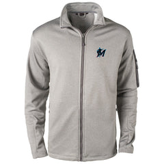 Miami Marlins Dunbrooke Pacific Full-Zip Fleece Jacket - Heather Gray - MLB on Sale