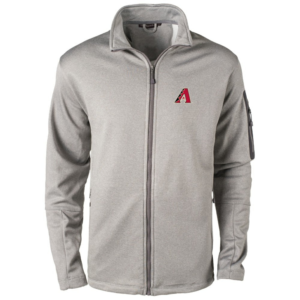 Arizona Diamondbacks Dunbrooke Pacific Full-Zip Fleece Jacket - Heather Gray - MLB Discount