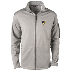 Milwaukee Brewers Dunbrooke Pacific Full-Zip Fleece Jacket - Heather Gray - MLB Discount