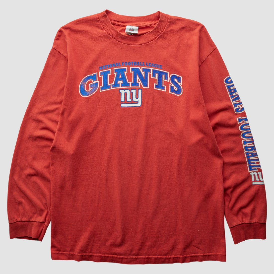 Fanatics New York Giants NFL 2000s Long Sleeve T-shirt Red Vintage