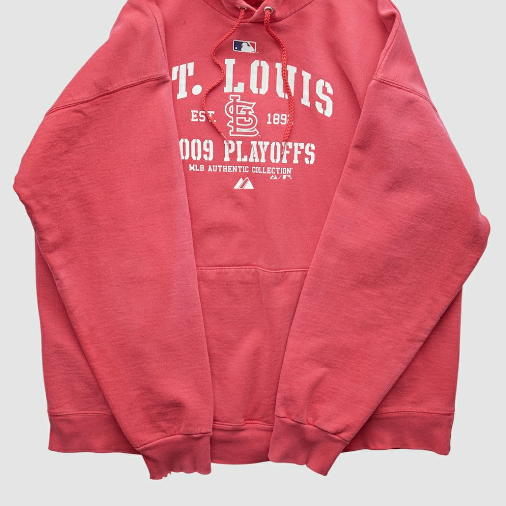 St. Louis Cardinals Majestic 2009 Hooded Pullover Sweatshirt - Red - Vintage - Fanatics Online