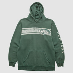 Fanatics New York Jets 2000s Hooded Pullover Sweatshirt Green Vintage