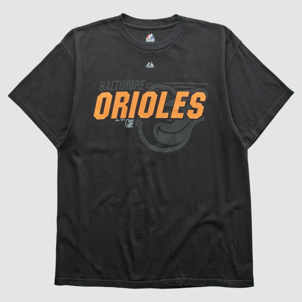 Baltimore Orioles Majestic 2000s T-shirt - Black - Vintage - Fanatics Discount