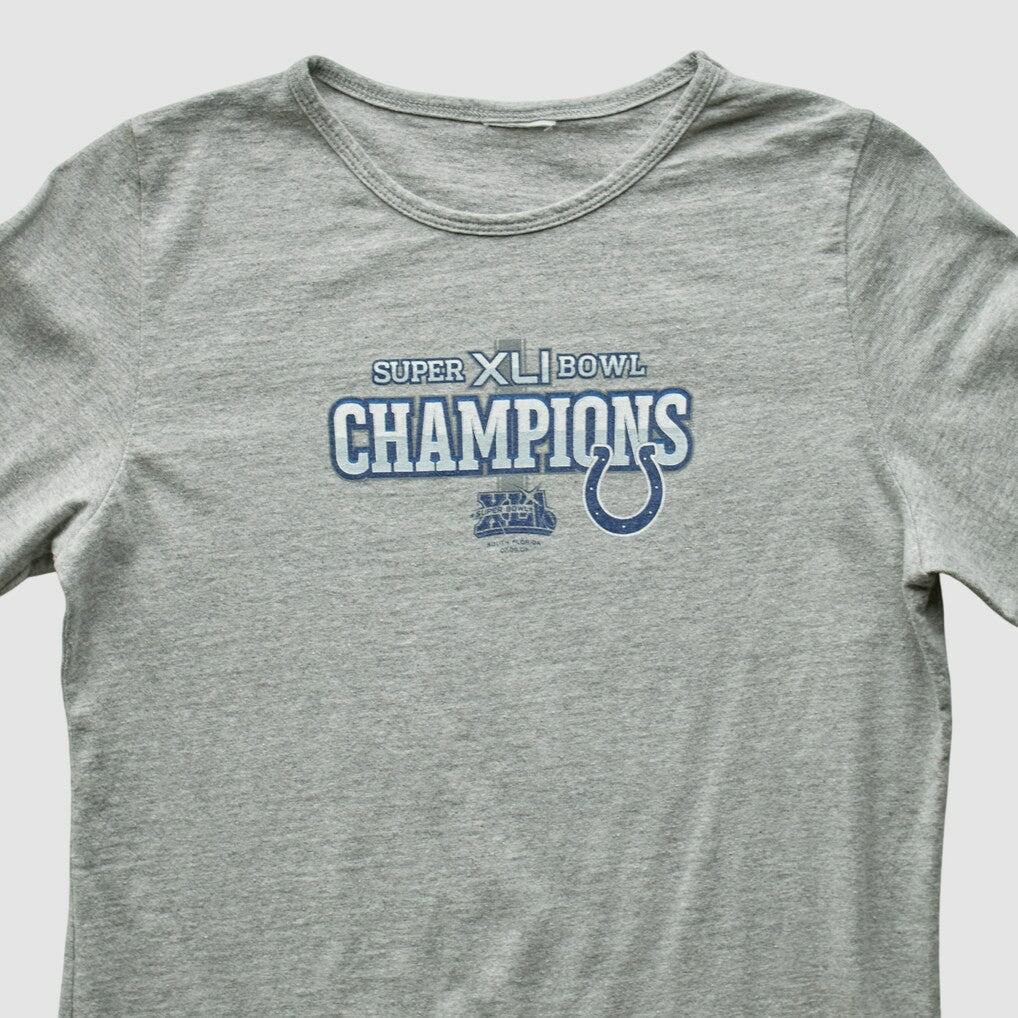 Fanatics Indianapolis Colts 2007 Long Sleeve T-shirt Heather Gray Vintage