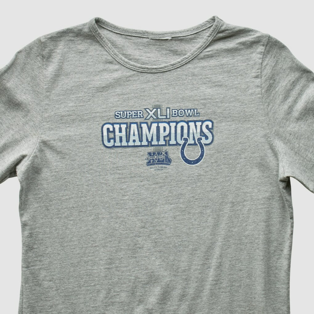 Fanatics Indianapolis Colts 2007 Long Sleeve T-shirt Heather Gray Vintage