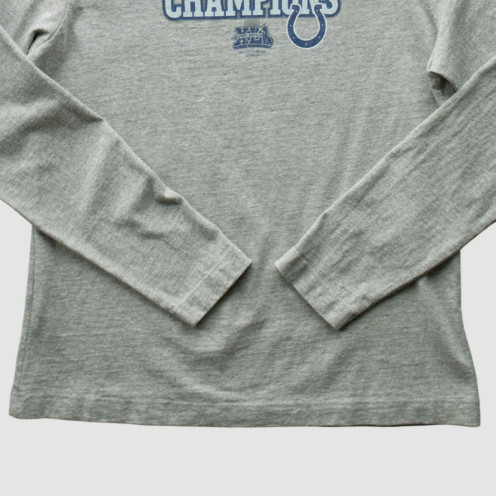 Fanatics Indianapolis Colts 2007 Long Sleeve T-shirt Heather Gray Vintage