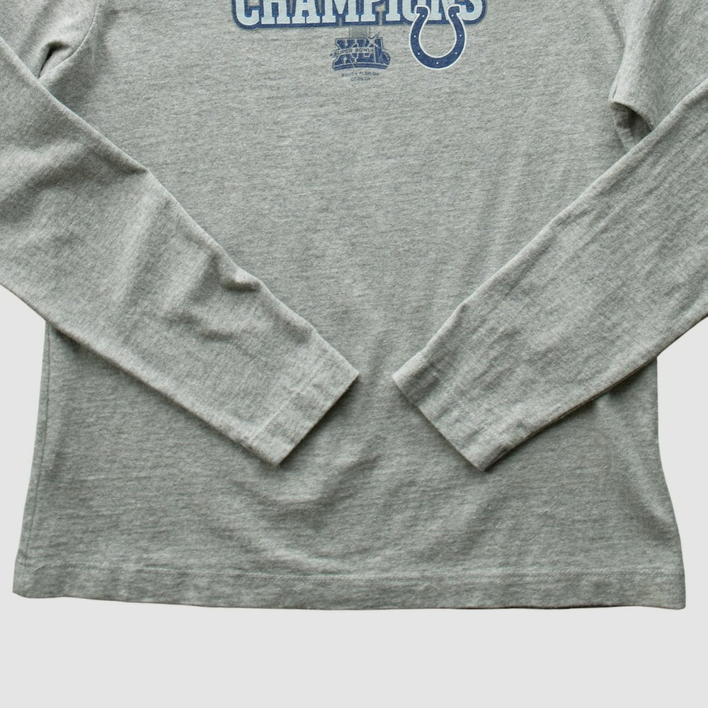 Fanatics Indianapolis Colts 2007 Long Sleeve T-shirt Heather Gray Vintage