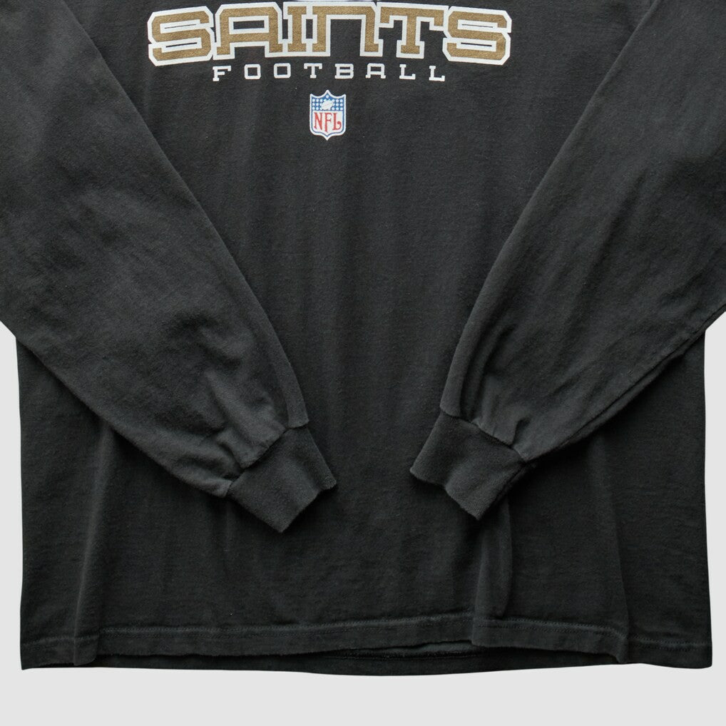 Fanatics New Orleans Saints 2000s Long Sleeve T-shirt Black Vintage