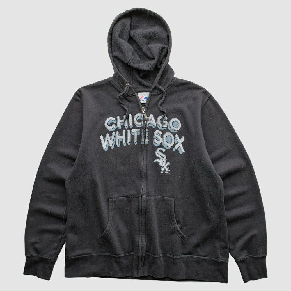 Chicago White Sox Majestic 2010 Hooded Full Zip Sweatshirt - Black - Vintage - Fanatics on Sale