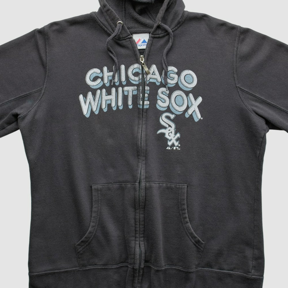 Chicago White Sox Majestic 2010 Hooded Full Zip Sweatshirt - Black - Vintage - Fanatics on Sale