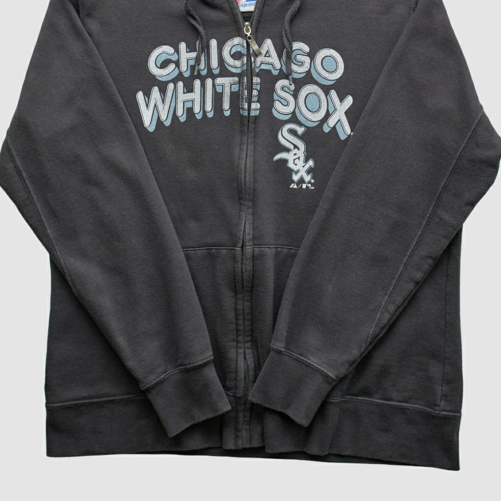 Chicago White Sox Majestic 2010 Hooded Full Zip Sweatshirt - Black - Vintage - Fanatics on Sale