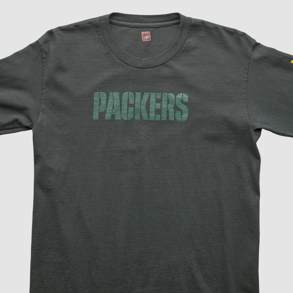 Fanatics Green Bay Packers NFL 2000s Long Sleeve T-shirt Charcoal Vintage