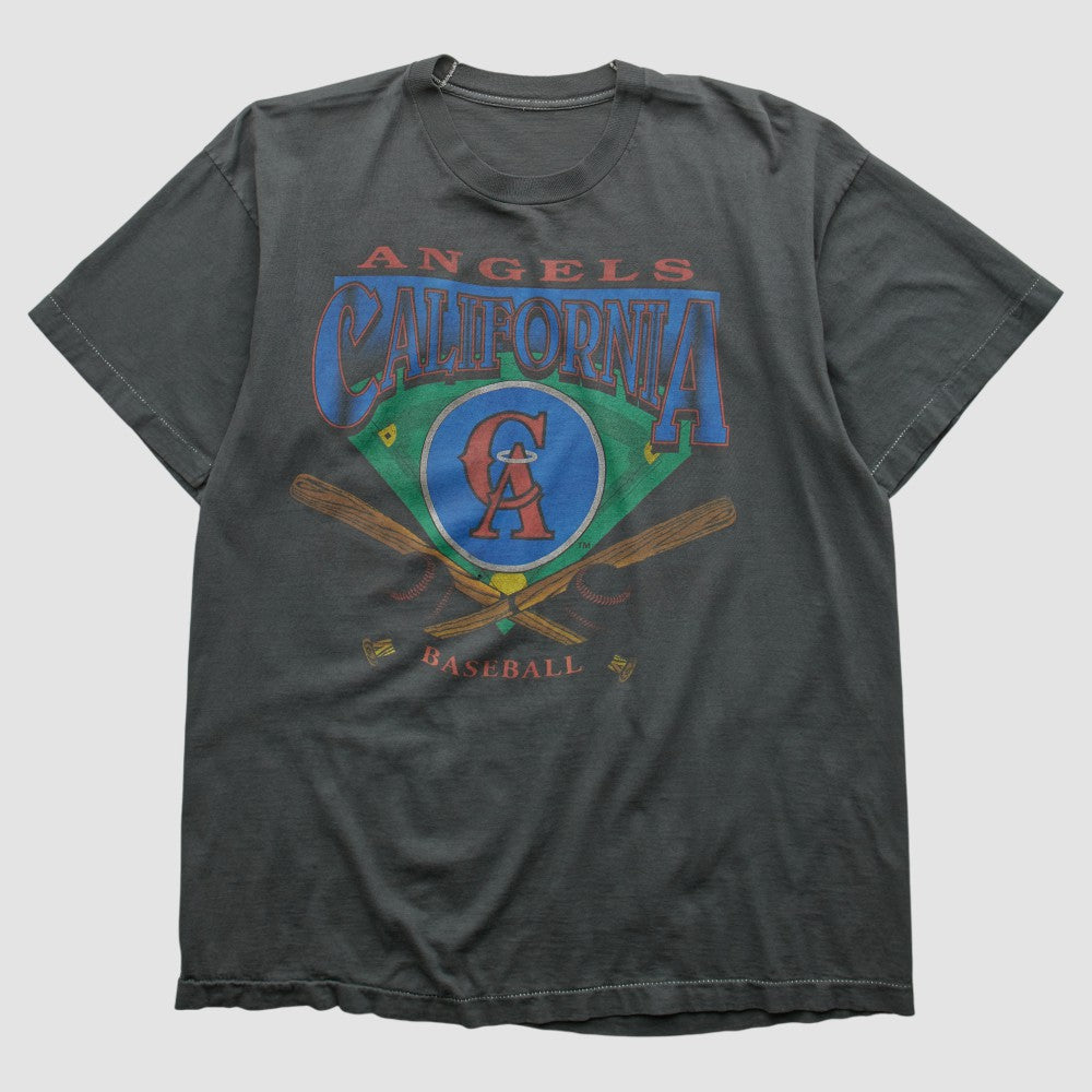 Los Angeles Angels 90s T-shirt - Charcoal - Vintage - Fanatics Online