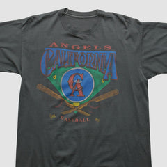 Los Angeles Angels 90s T-shirt - Charcoal - Vintage - Fanatics Online