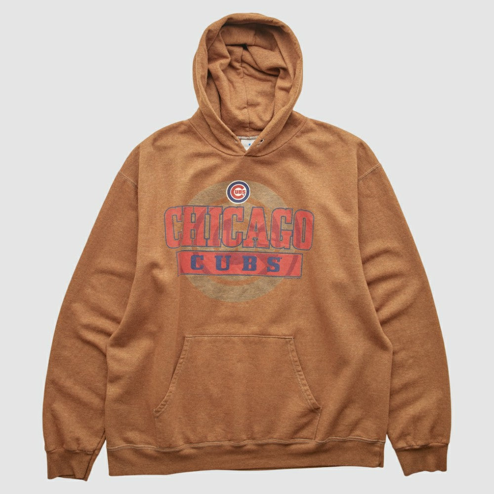 Chicago Cubs 2000s Hooded Pullover Sweatshirt - Tan - Vintage - Fanatics Lifestyle