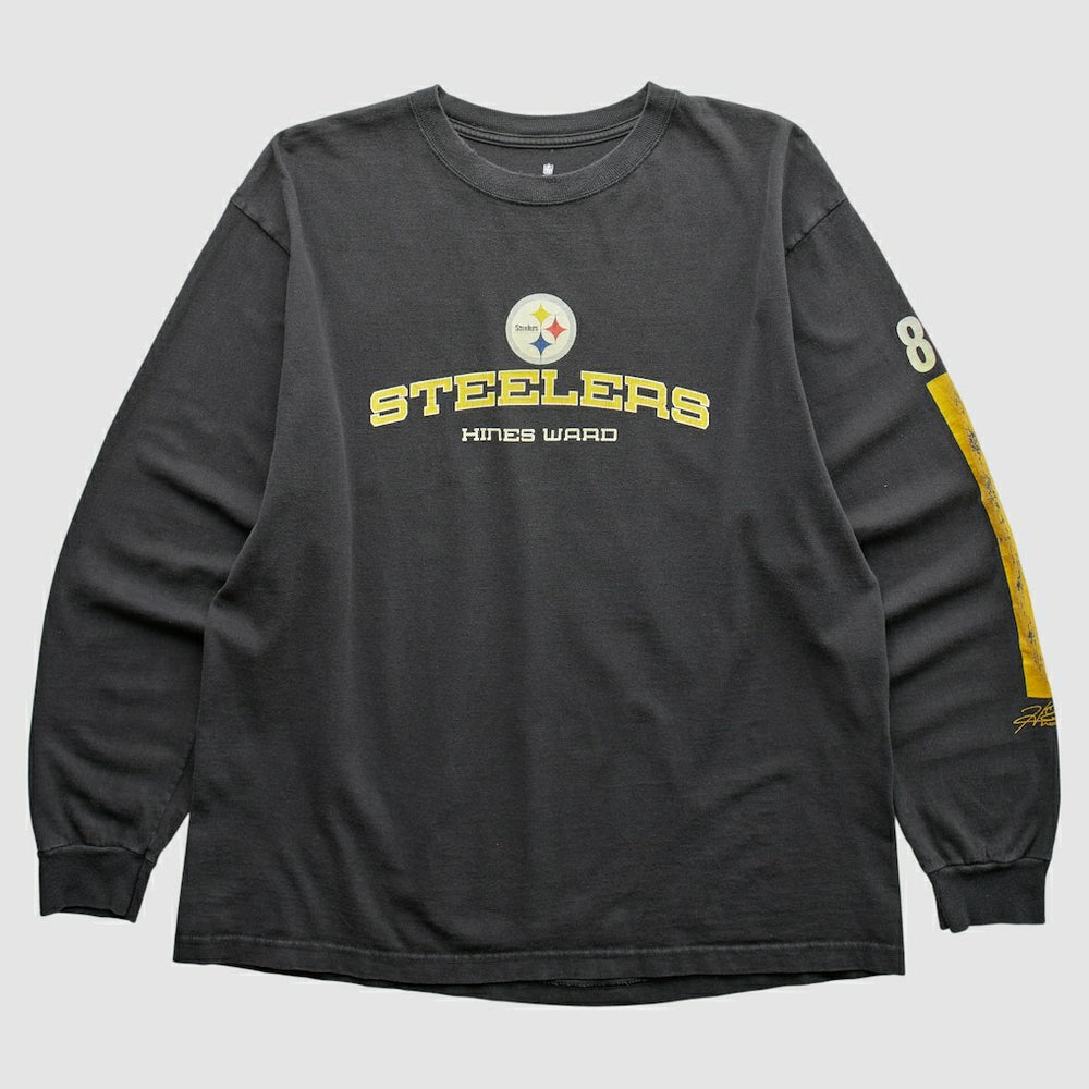 Fanatics Pittsburgh Steelers NFL 2000s Long Sleeve T-shirt Black Vintage