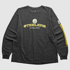 Fanatics Pittsburgh Steelers NFL 2000s Long Sleeve T-shirt Black Vintage