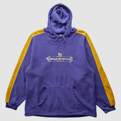 Fanatics Minnesota Vikings NFL 2000s Hooded Pullover Sweatshirt Purple Vintage