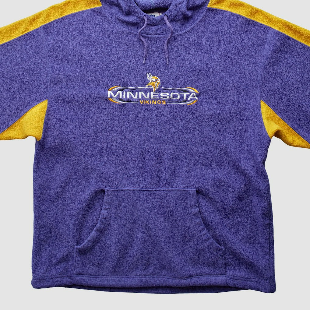 Fanatics Minnesota Vikings NFL 2000s Hooded Pullover Sweatshirt Purple Vintage
