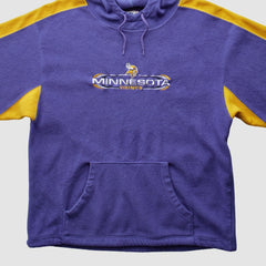 Fanatics Minnesota Vikings NFL 2000s Hooded Pullover Sweatshirt Purple Vintage