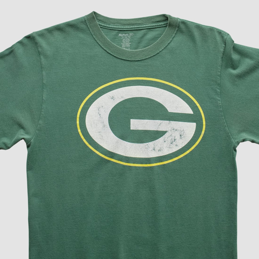 Fanatics Green Bay Packers Reebok 2000s Long Sleeve T-shirt Green Vintage