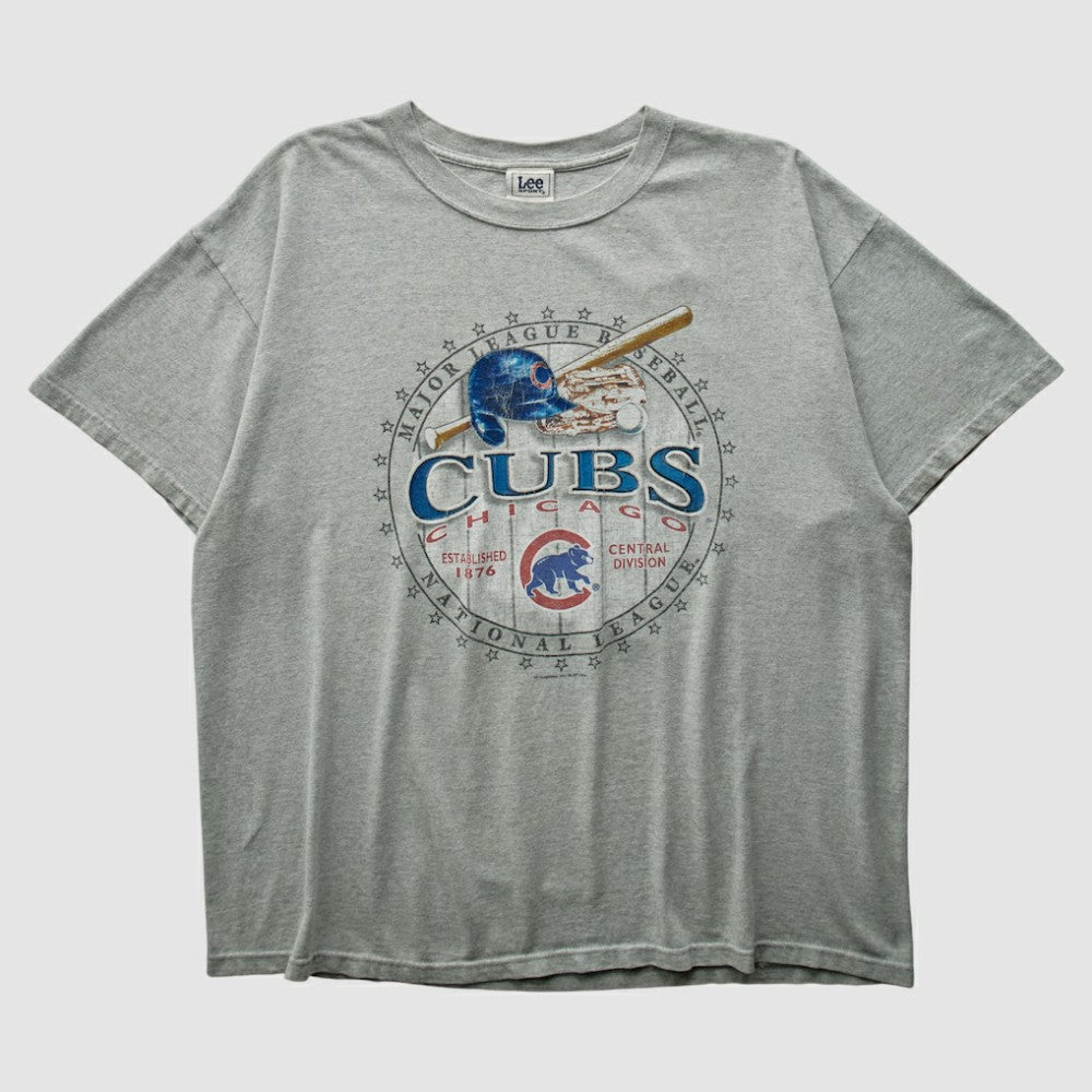 Chicago Cubs Lee Apparel 2004 T-shirt - Heather Gray - XVintage - Fanatics Online
